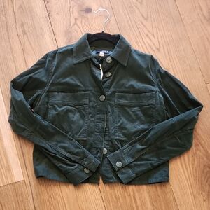Kut from the Kloth Olive Button-Up Jacket